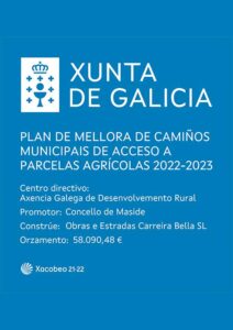 Plan de mellora de camiños municipais de acceso a parcelas agrícolas 2022-2023